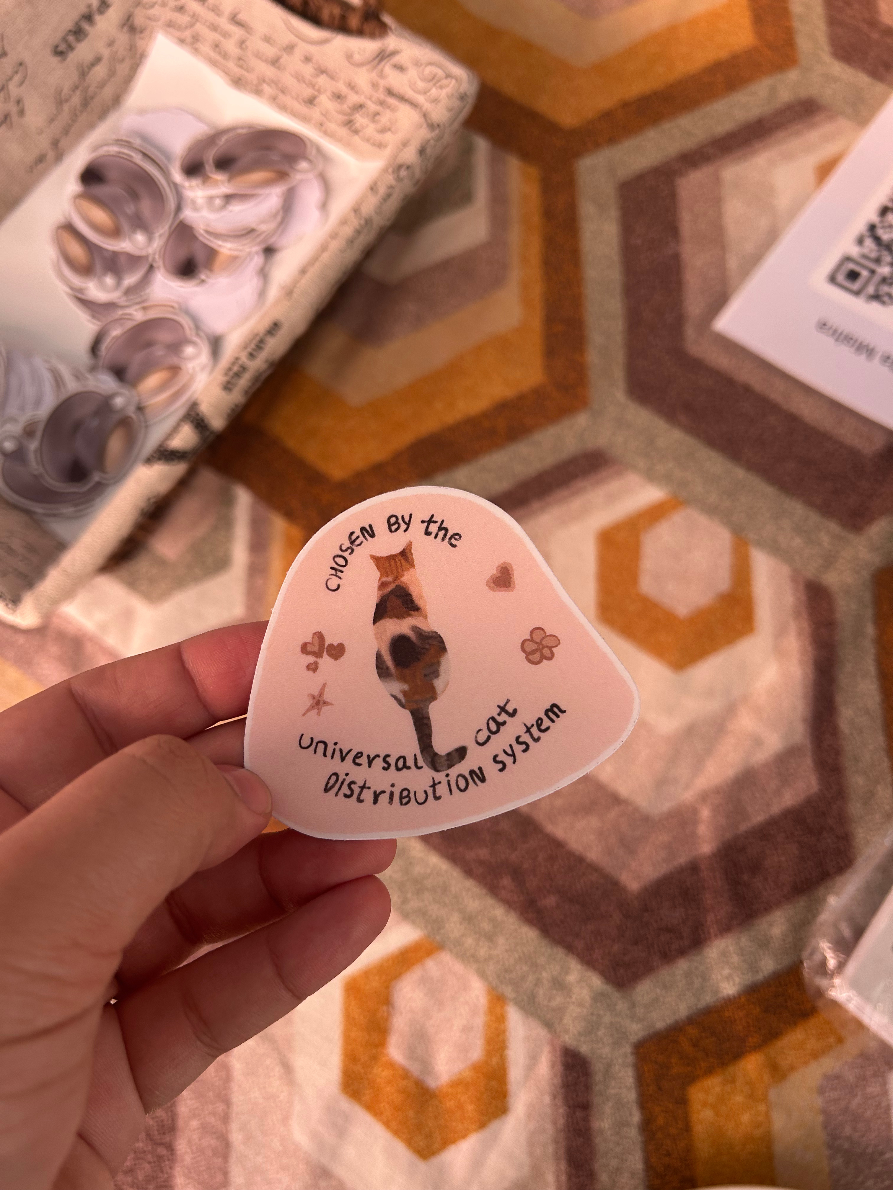Universal Cat Distribution System Sticker
