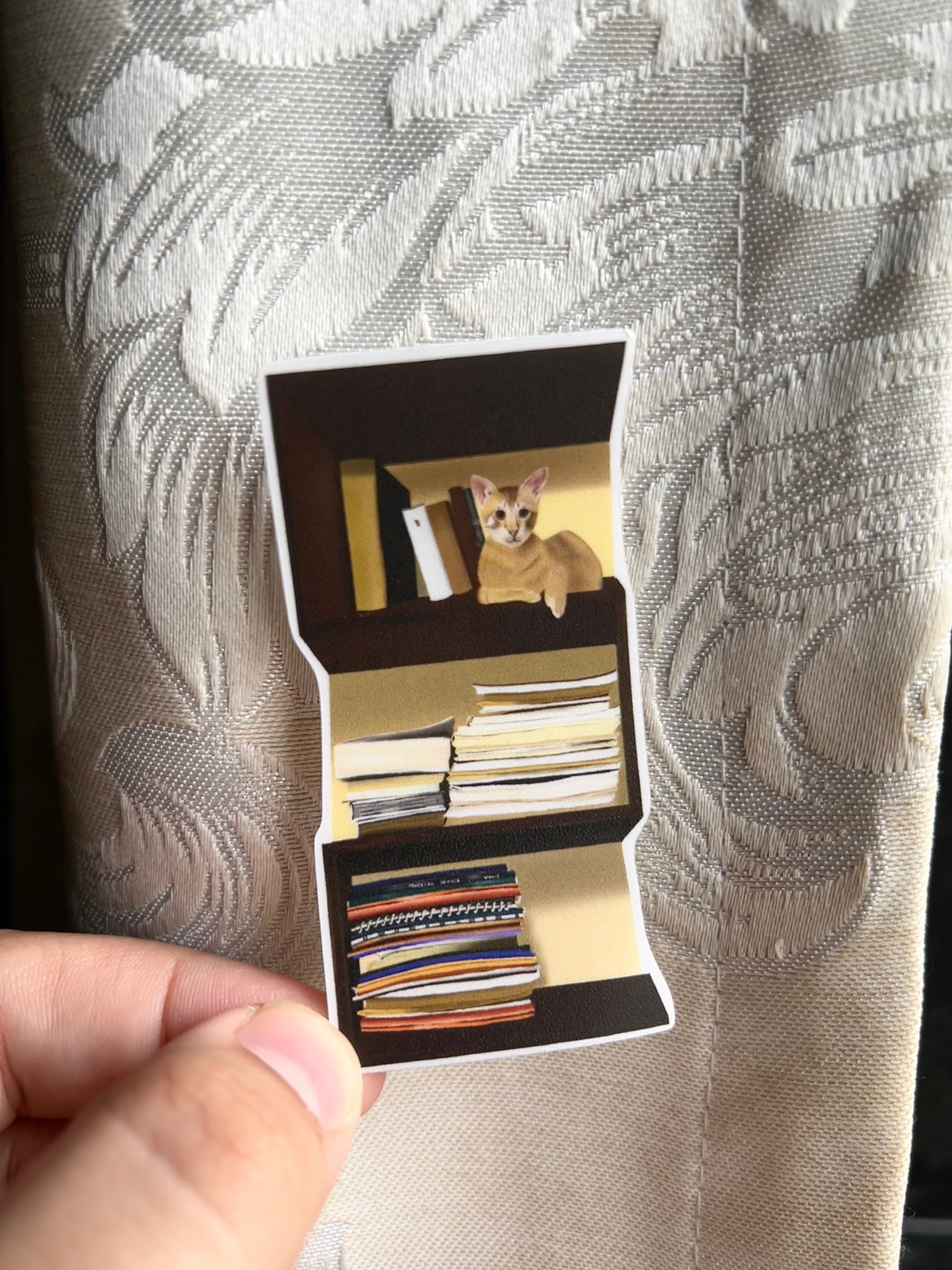 Cat on Shelf Sticker